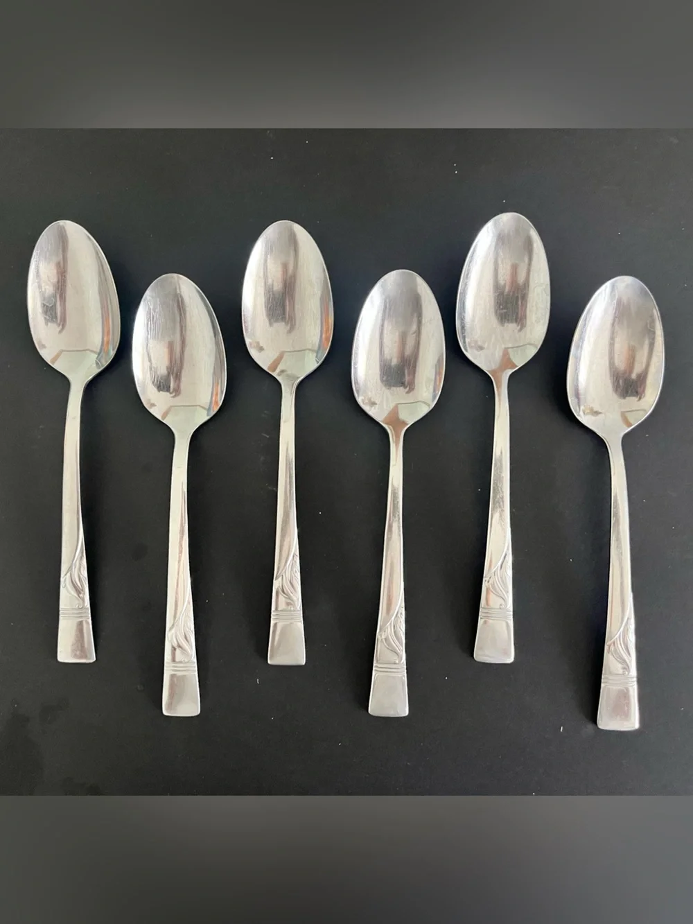 Stainless Steel Silver Teaspoon Set - 6 Pack